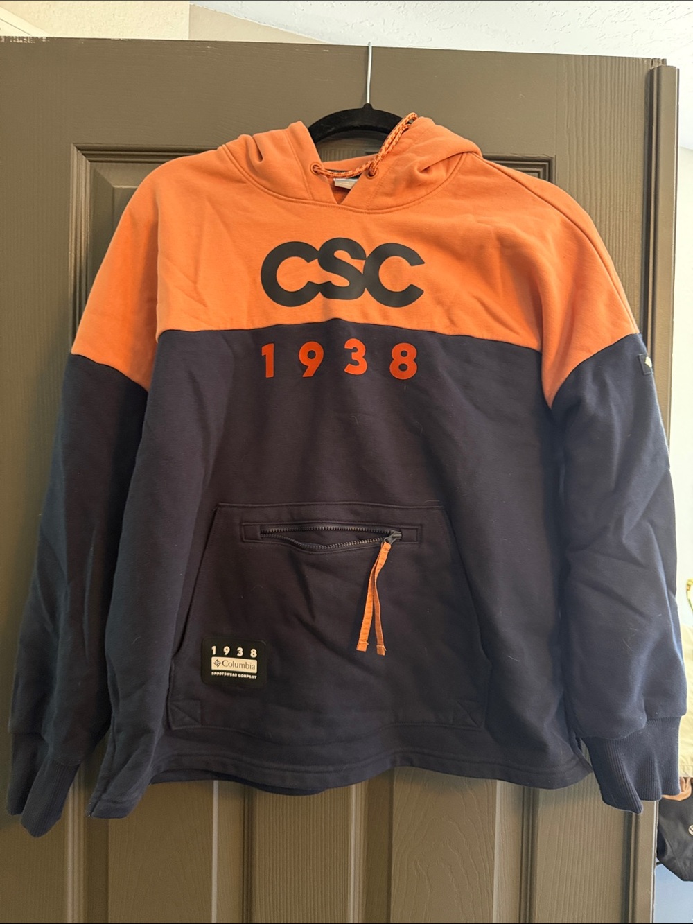 Columbia Two-Tone Orange & Navy CSC Hoodie